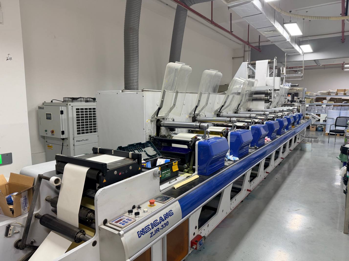 Flexographic printing press