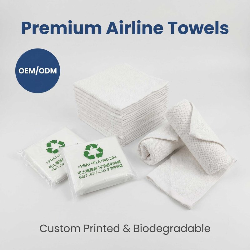20g Airline Refreshing Towel in Biodegradable Wrap – Bulk Supply &amp;amp;amp;amp;amp;amp;amp; OEM - image 1