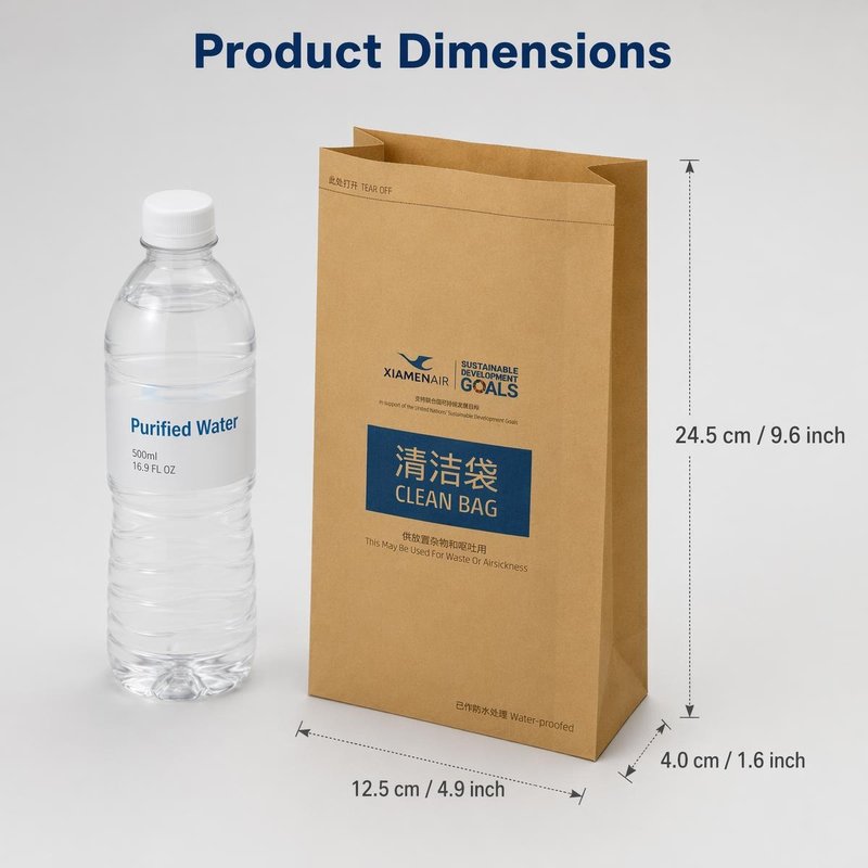 Custom Printed Airline Airsickness Bag – Waterproof Paper, Bulk &amp;amp;amp;amp;amp; OEM - image 4