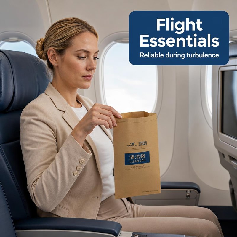 Custom Printed Airline Airsickness Bag – Waterproof Paper, Bulk &amp;amp;amp;amp;amp; OEM - image 5