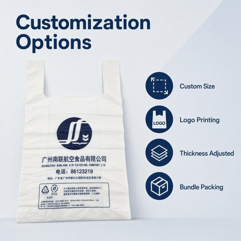 Custom PLA/PBAT Biodegradable T-Shirt Carrier Bags – Bulk Supply &amp;amp;amp;amp;amp; OEM - image 2