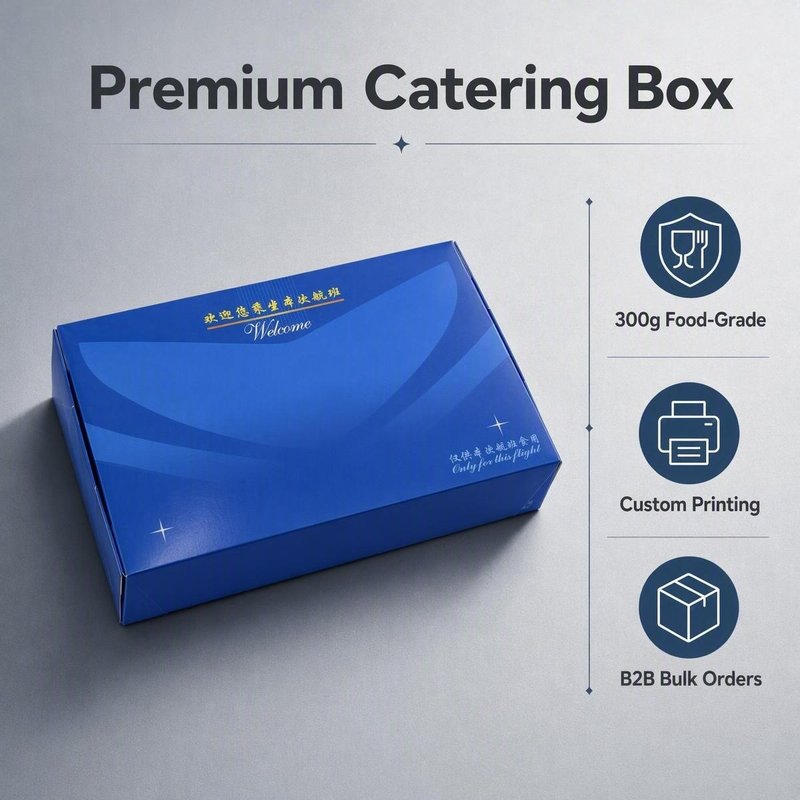 Custom Printed Large Airline Paper Meal Box – 300g Food-Grade, Bulk &amp;amp;amp;amp;amp; OEM - image 2
