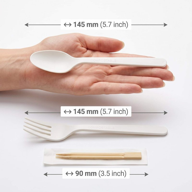 Custom PLA Fork and Spoon Cutlery Kit – Biodegradable, Bulk &amp;amp;amp;amp;amp; OEM Inflight - image 3