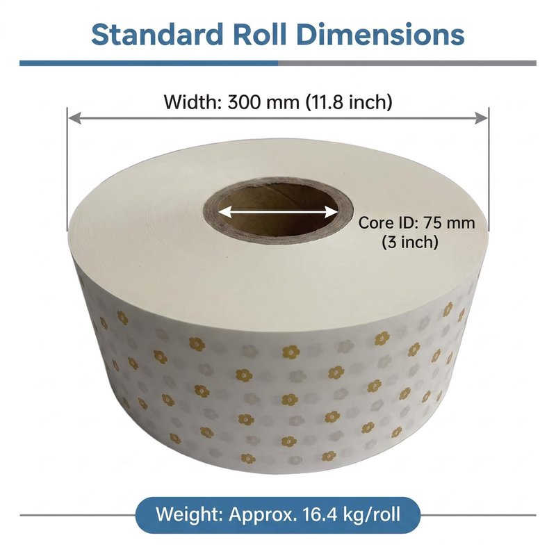 Custom Printed Paper-Based High-Temp Heat-Seal Film – 300mm Kraft BOPET Roll - image 4