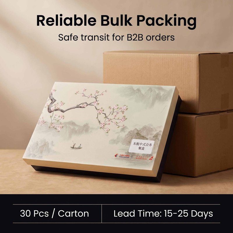 Custom Printed Chinese-Style Business-Class Airline Meal Box – Premium OEM - image 7