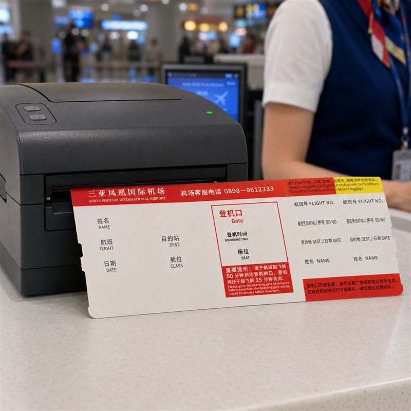 Custom Printed Three-Proof Direct Thermal Airline Boarding Pass – 190gsm Bulk OEM - image 7