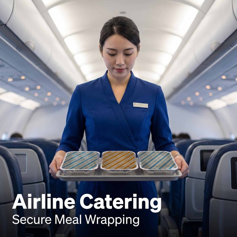 Custom Printed Embossed Aluminum Foil Sheets 220×180mm – Airline Catering Bulk - image 6 Custom Printed Embossed Aluminum Foil Sheets 220×180mm – Airline Catering Bulk - image 6