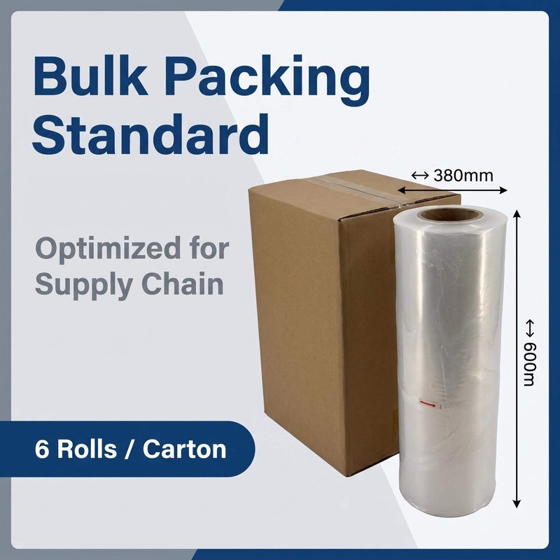 Food-Grade PE Cling Film Roll 38cm×600m – Commercial Kitchen &amp;amp;amp;amp;amp;amp;amp; Catering Bulk - image 3