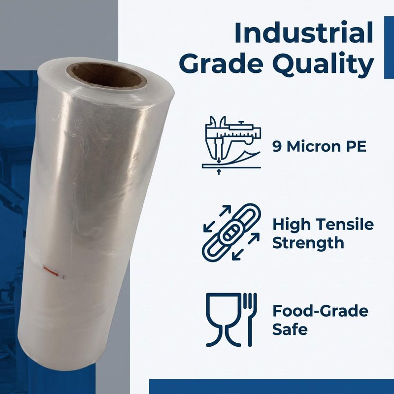 Food-Grade PE Cling Film Roll 38cm×600m – Commercial Kitchen &amp;amp;amp;amp;amp;amp;amp; Catering Bulk - image 2